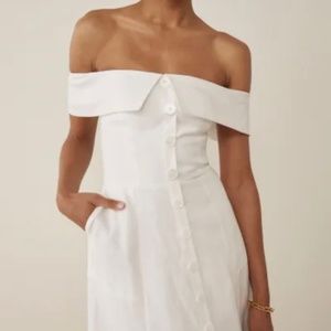 Reformation Adriel Linen Dress
